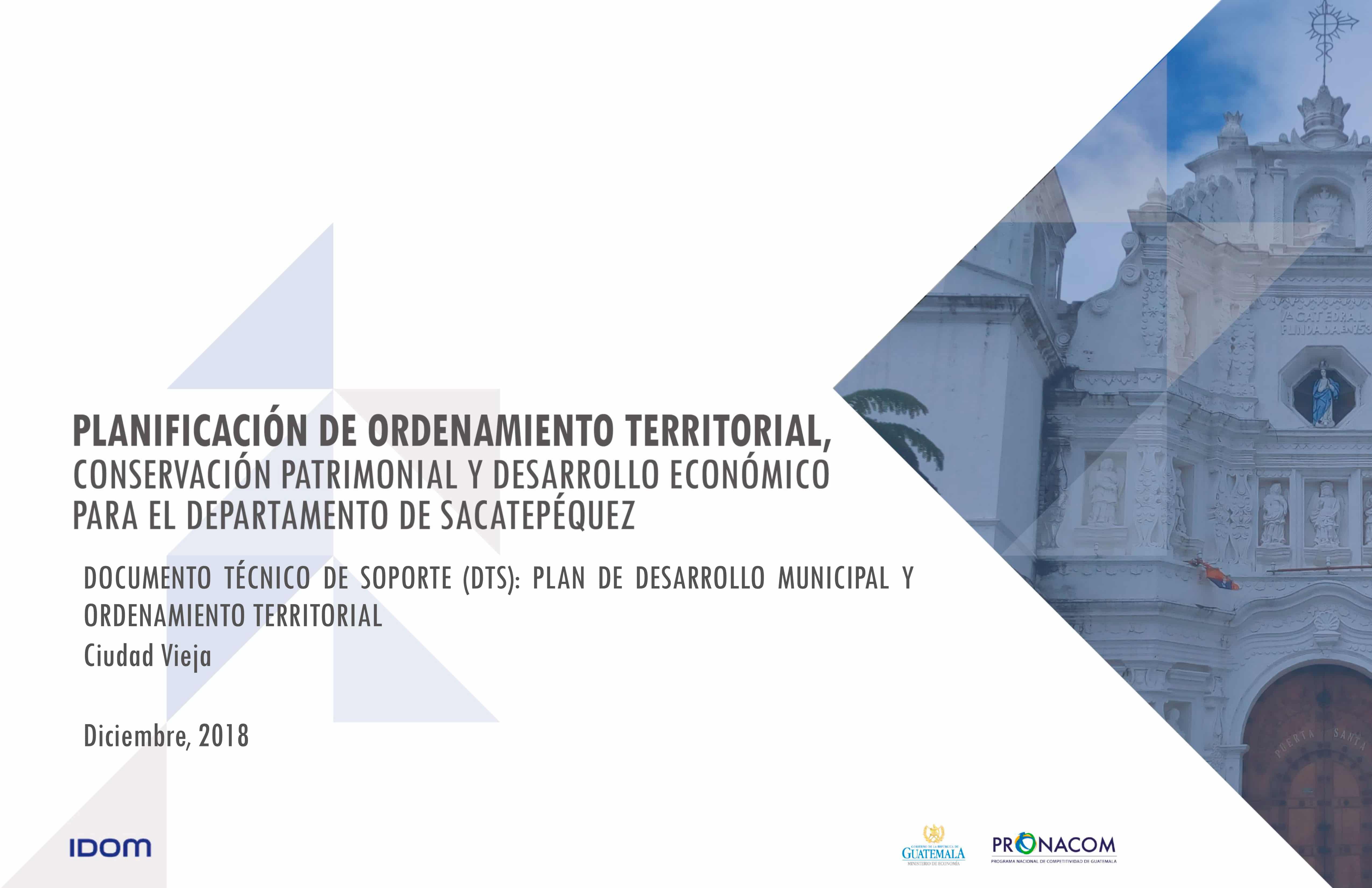 Plan De Desarrollo Municipal Y Ordenamiento Territorial Ciudad Vieja ...